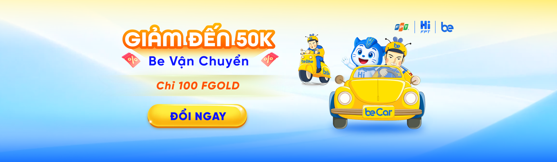 Giảm Đến 50K Be Vận Chuyển